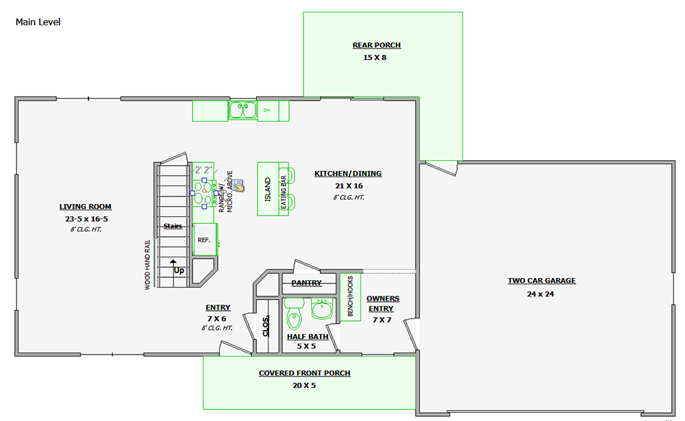 608 W North Street, Mt Sterling, IL Home Floor Plan